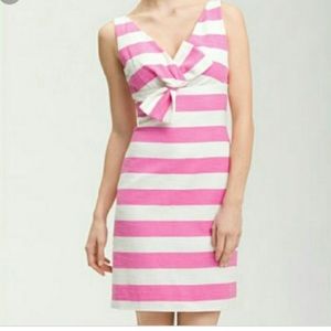 Kate Spade Pink and White stripped Dress Size 4